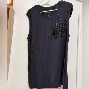 Torrid Charcol Sleeveless Top With Beading